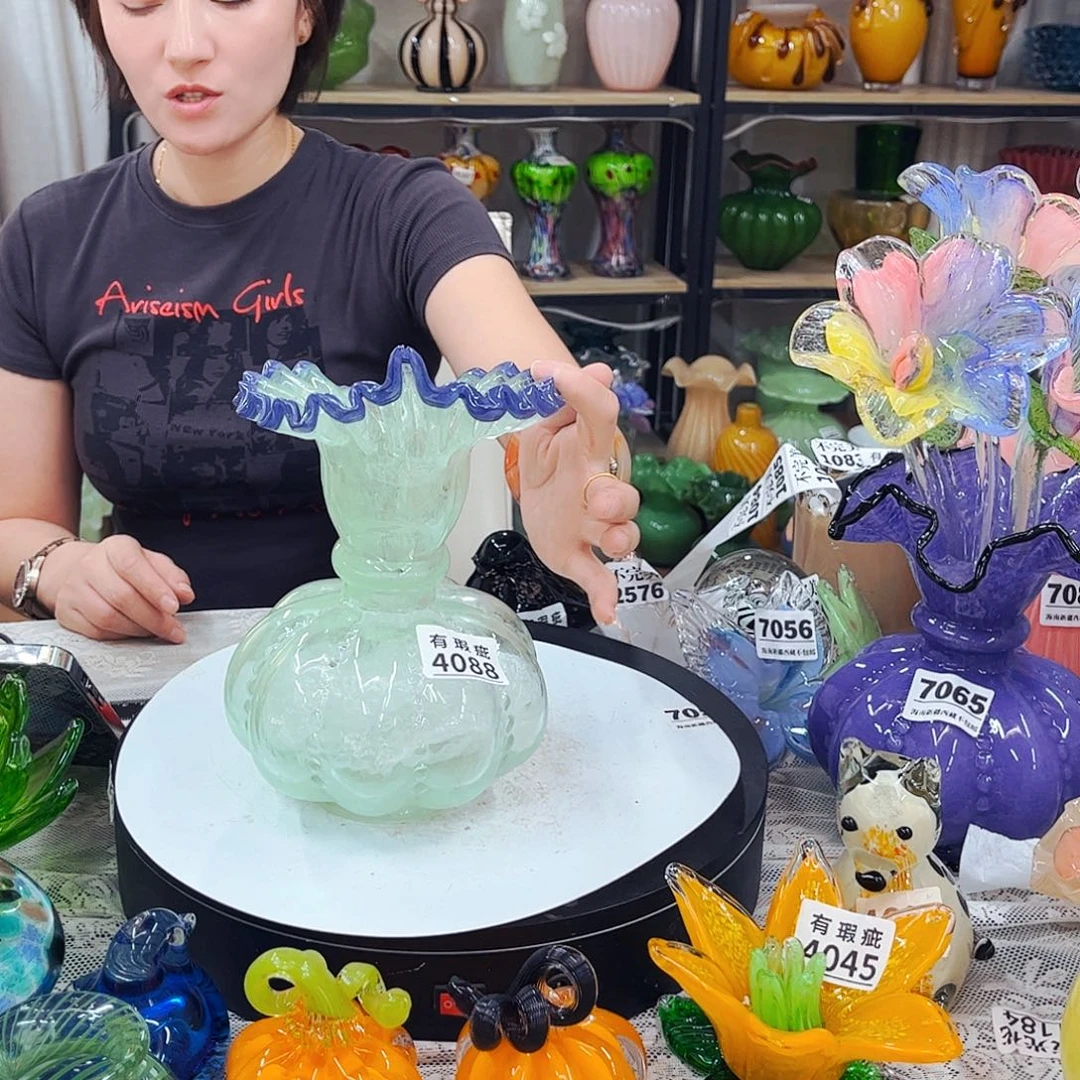 4088瓶裂大 家悦琉璃工艺品不完美