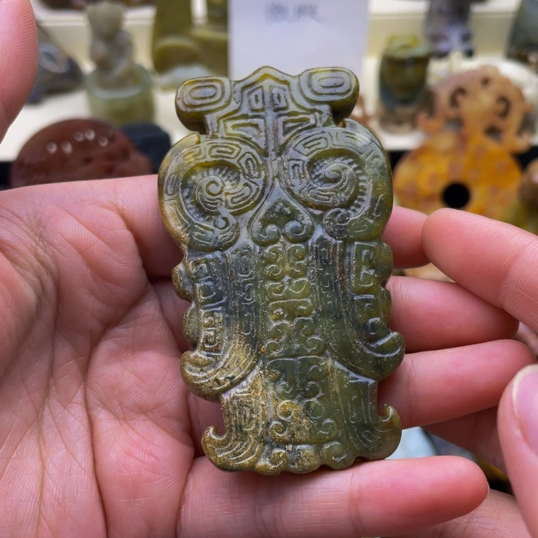 蛇纹石玉未镶嵌颈饰11