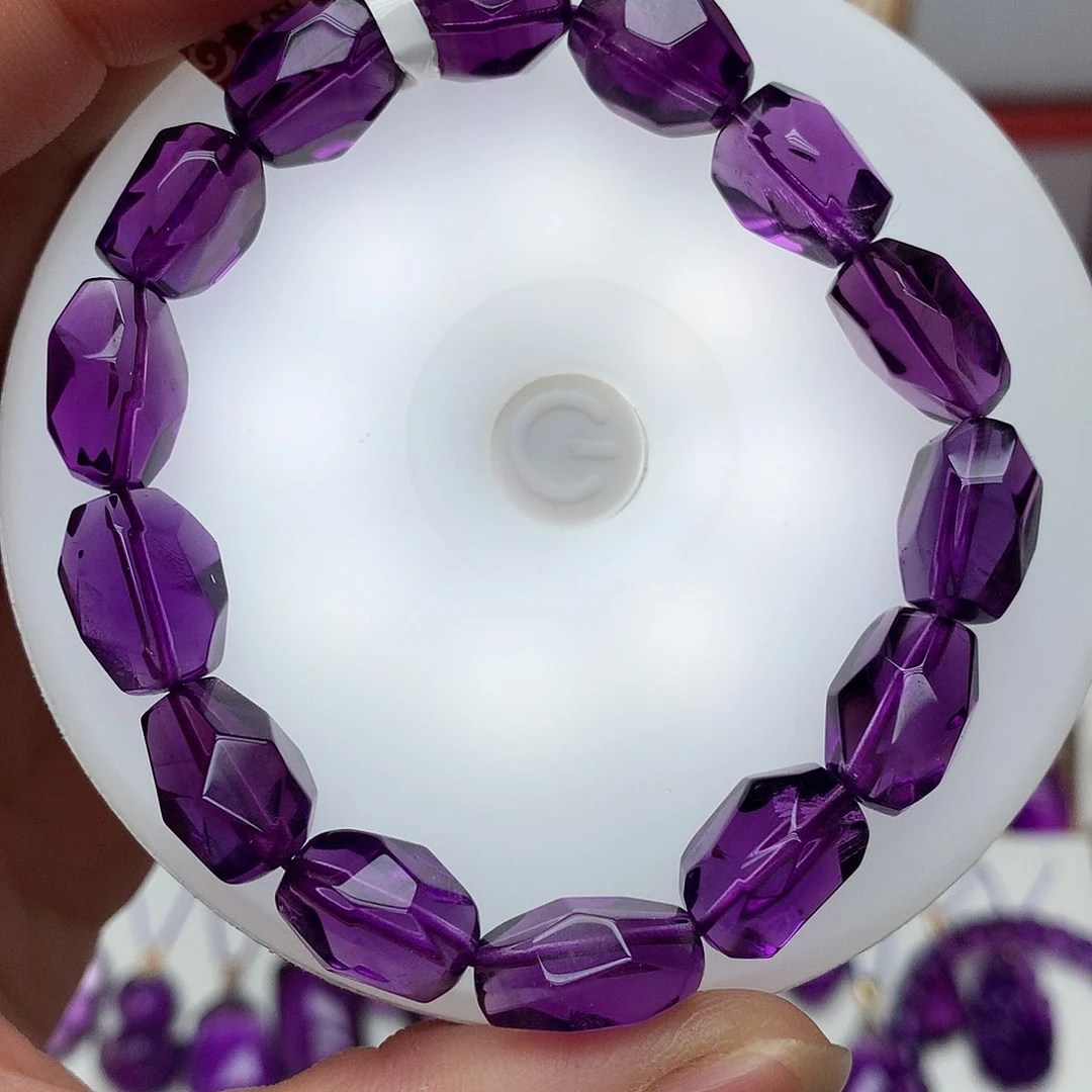紫晶随形手串未镶嵌