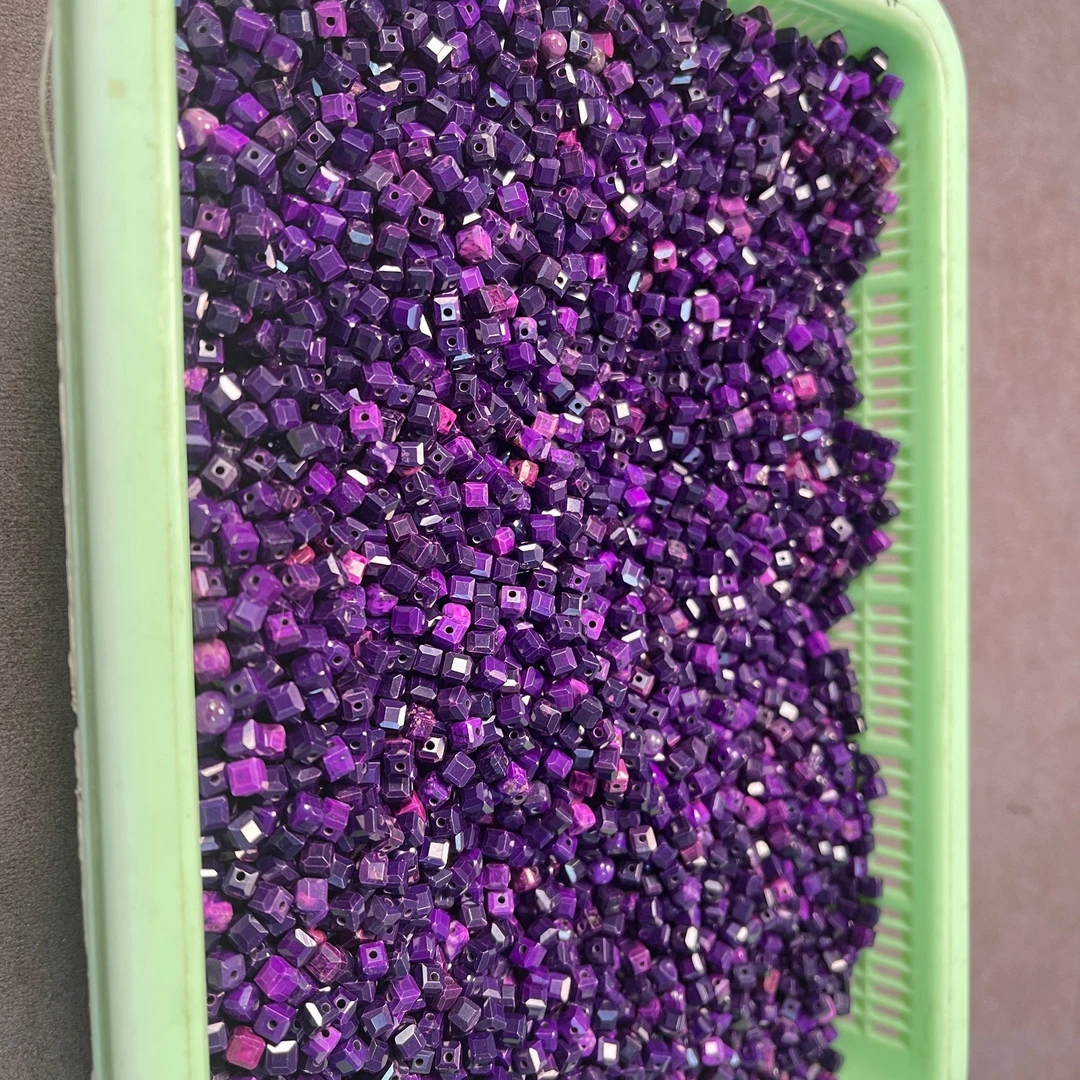 可塘工厂老料紫丝绒方糖4.2*4.2多样性发一个 SL089