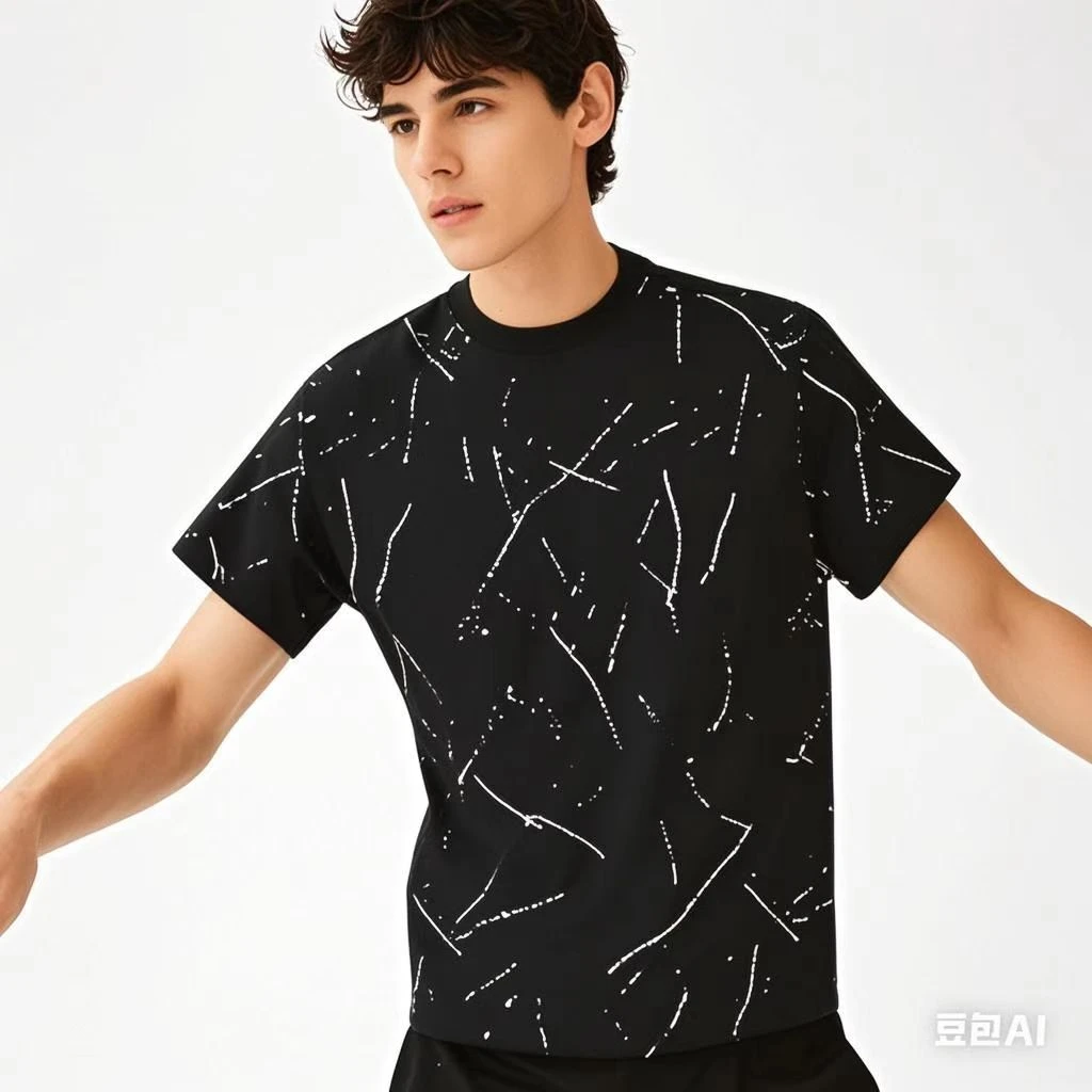 【爆款冲销量】网红满天星短袖isn潮牌情侣夏季T恤明星达人同款上衣