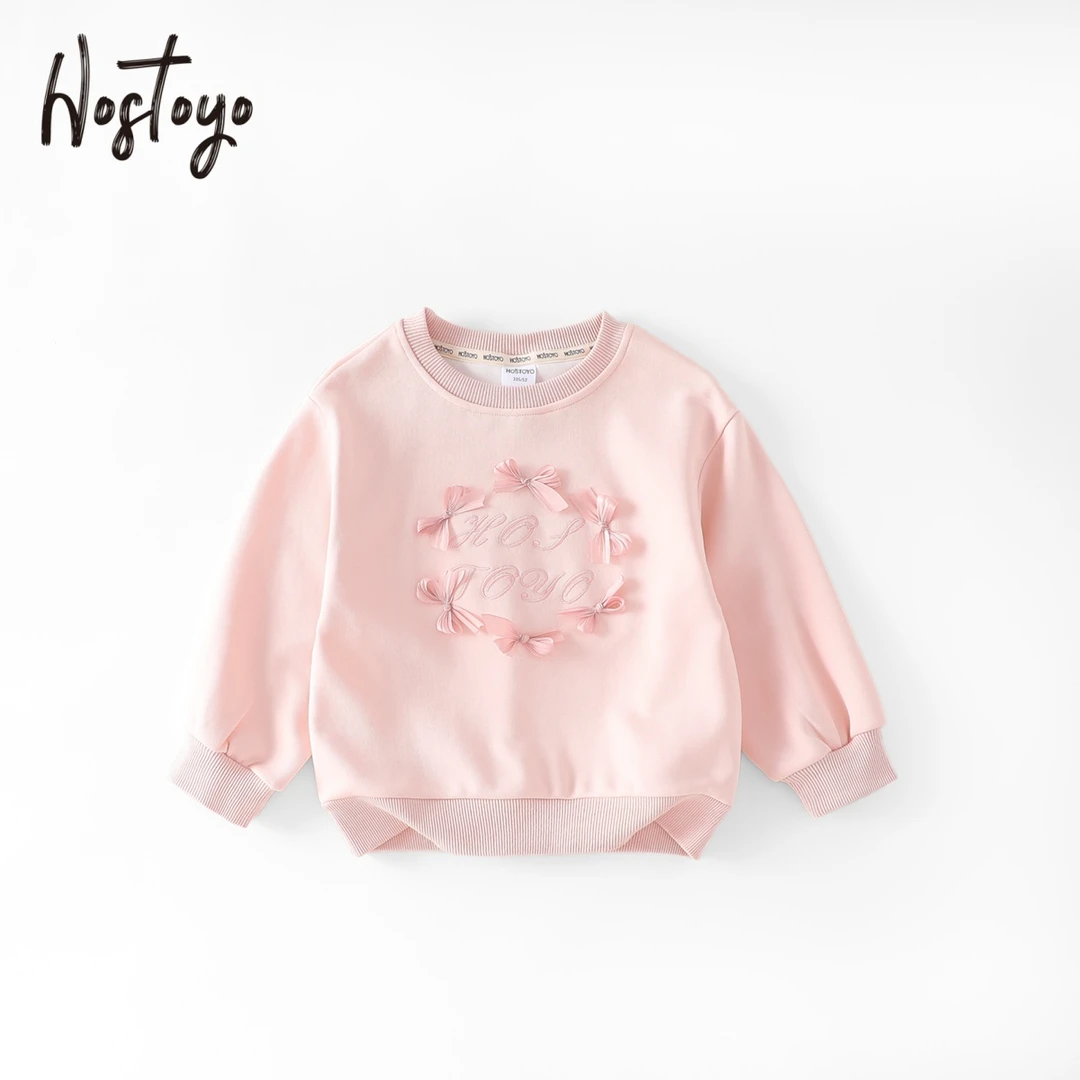 【皇室童缘】2025秋季新款女童甜美蝴蝶结卫衣17580232003