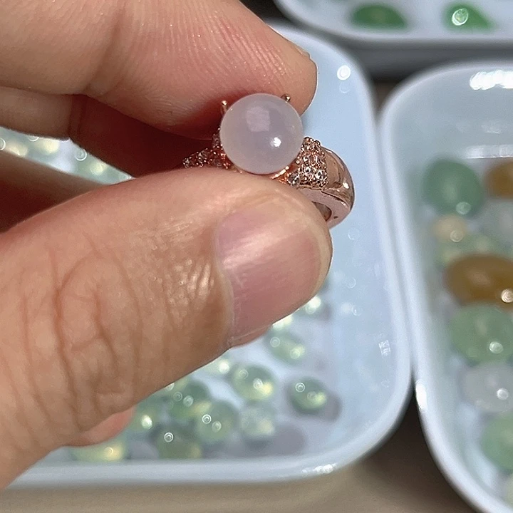 翡翠裸石缅料A货翡翠