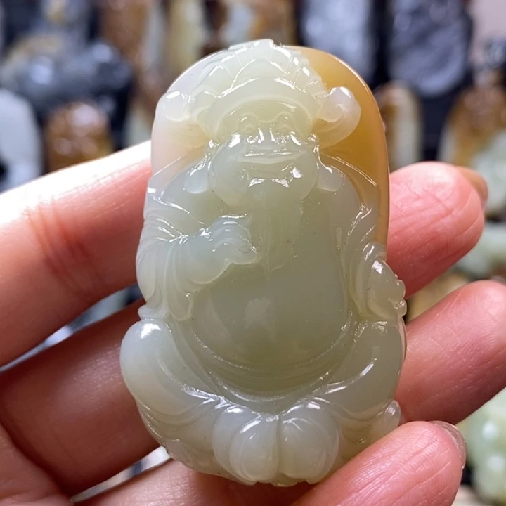 和田玉未镶嵌挂件