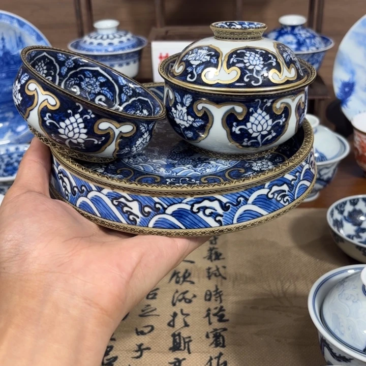 小***食景德镇手工手绘陶瓷