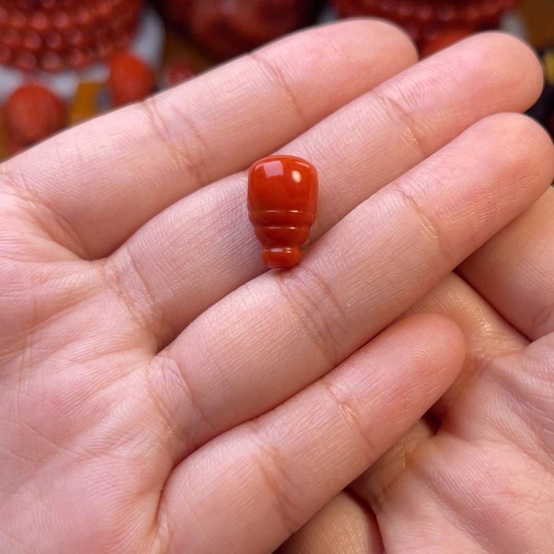 南红玛瑙天然川料瓦西奶嘴三通9尺寸未镶嵌