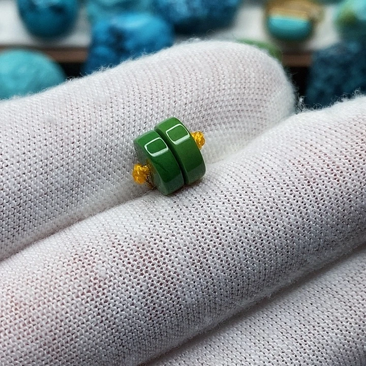 绿松石未镶嵌天然原矿 地大质检