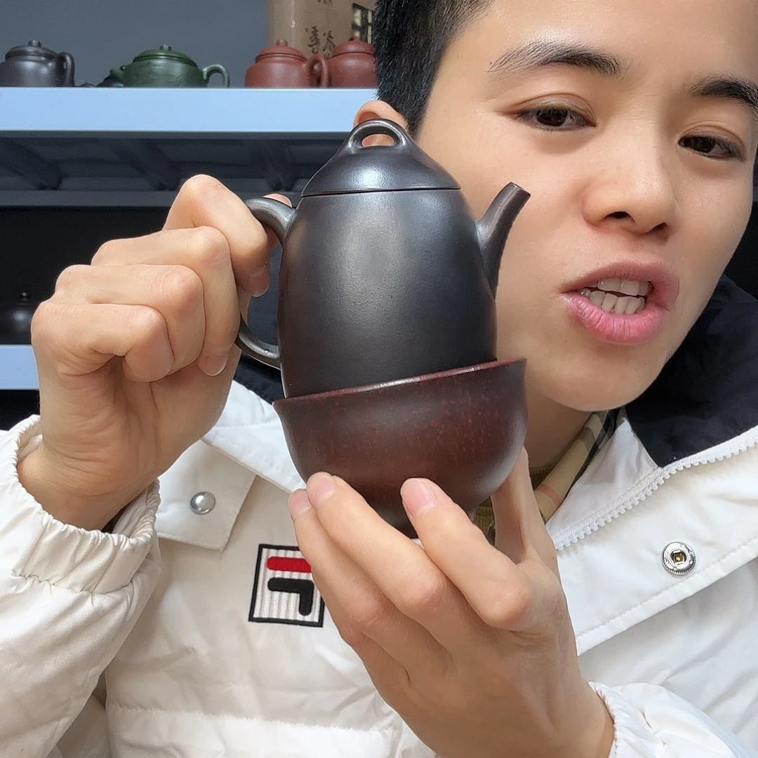 紫砂茶壶民间手艺人全手工制作