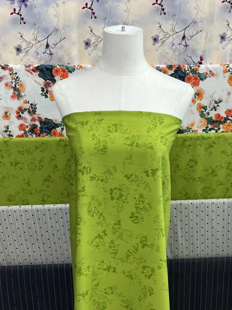 【名贵坊棉绸】重磅棉绸—青萝花语