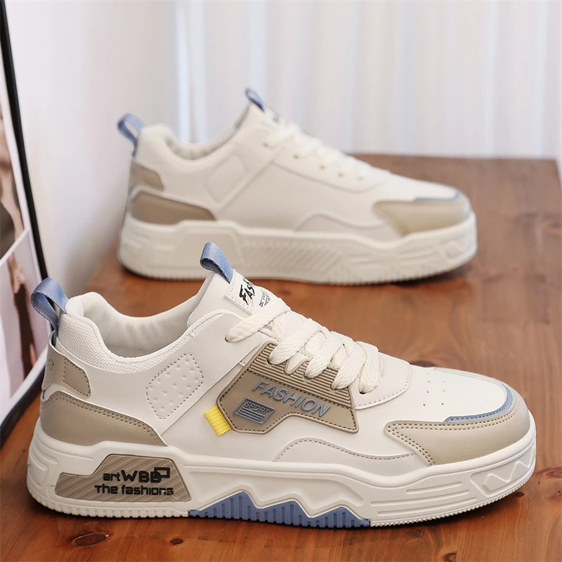 2025春秋季新款百搭时尚休闲男鞋青少年运动青春小白鞋板鞋男潮流