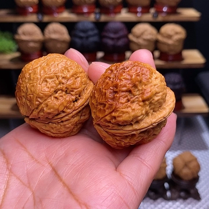 文玩核桃把件龙雀金蝉19