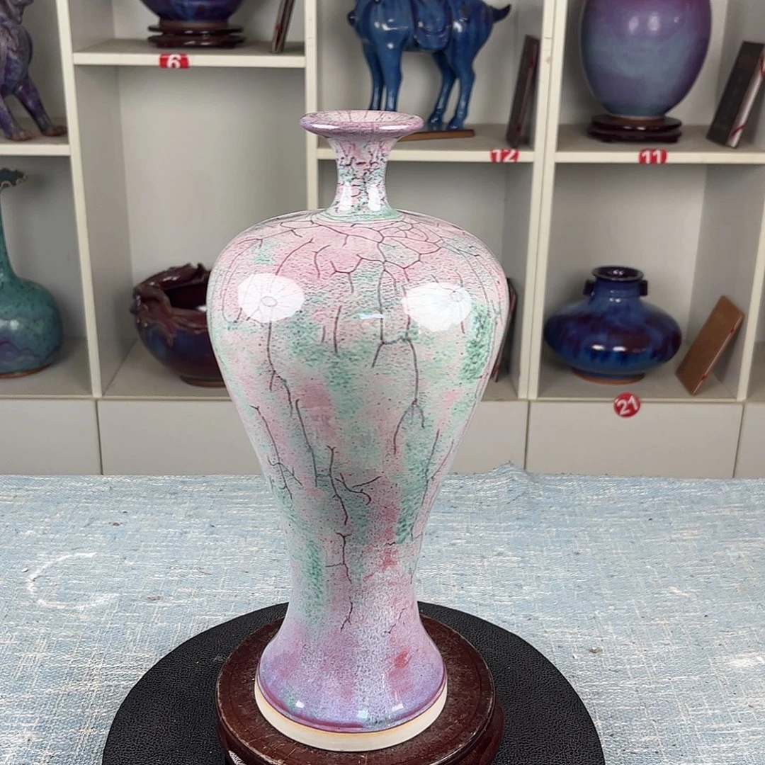 瓷片美人瓶珍品收藏无礼盒