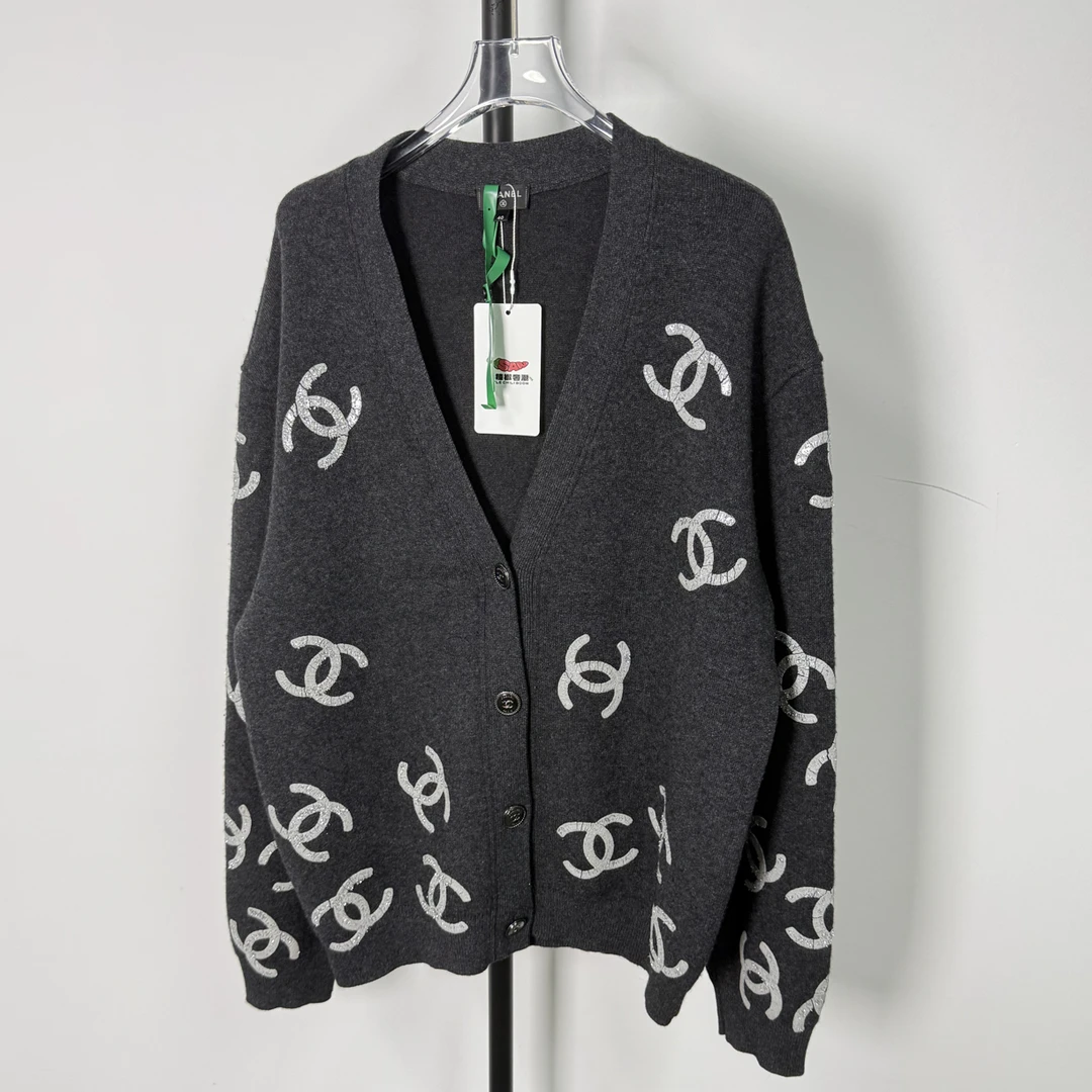 99新 Chanel/香奈儿 CZF1983/大logo开衫/尺码40