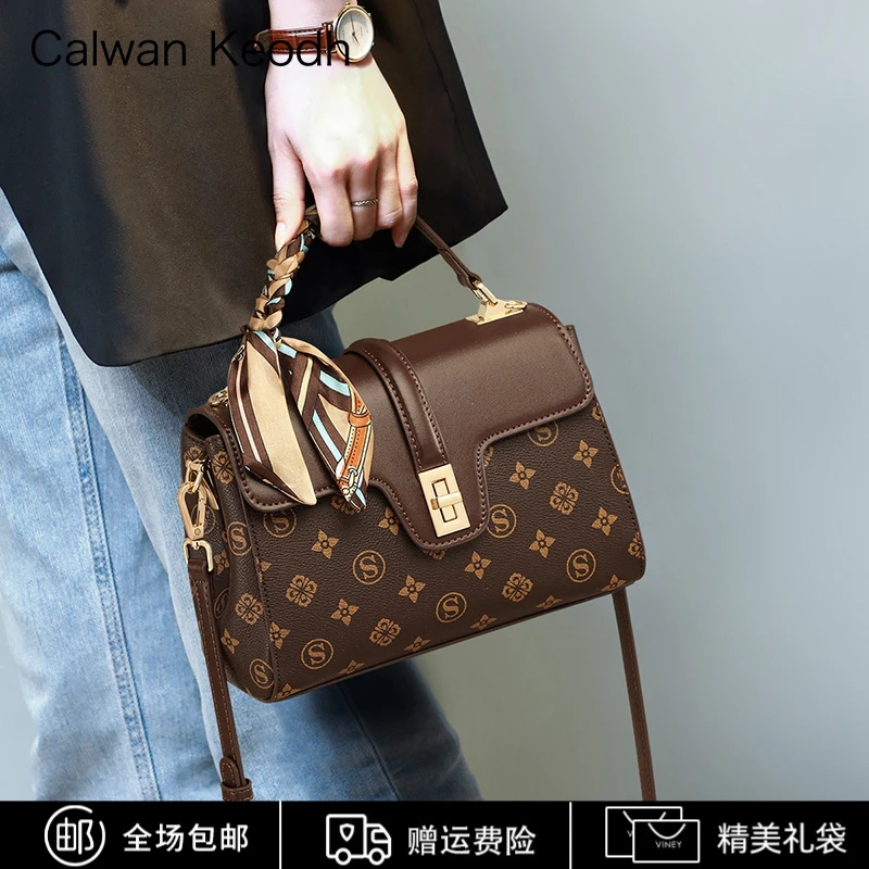 Calwan Keodh包包女2025轻奢时尚单肩手提包生日圣诞礼物送女生