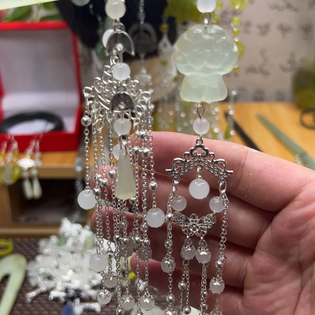 蛇纹石玉合金戒指