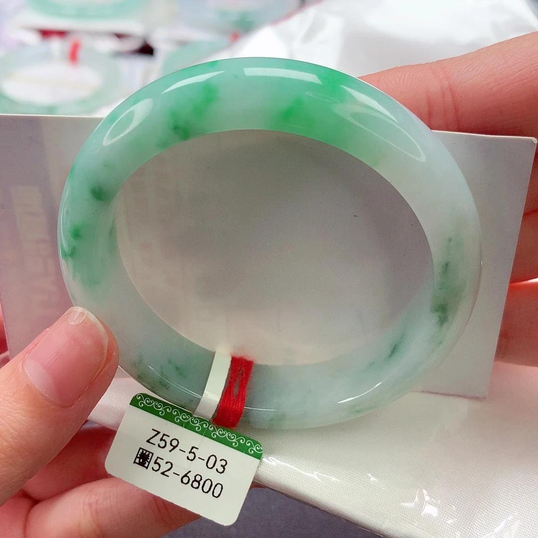 翡翠未镶嵌手镯缅甸天然a货翡翠手镯