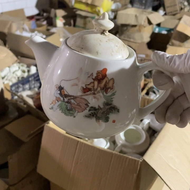 紫砂茶壶陶瓷艺术摆件独孔