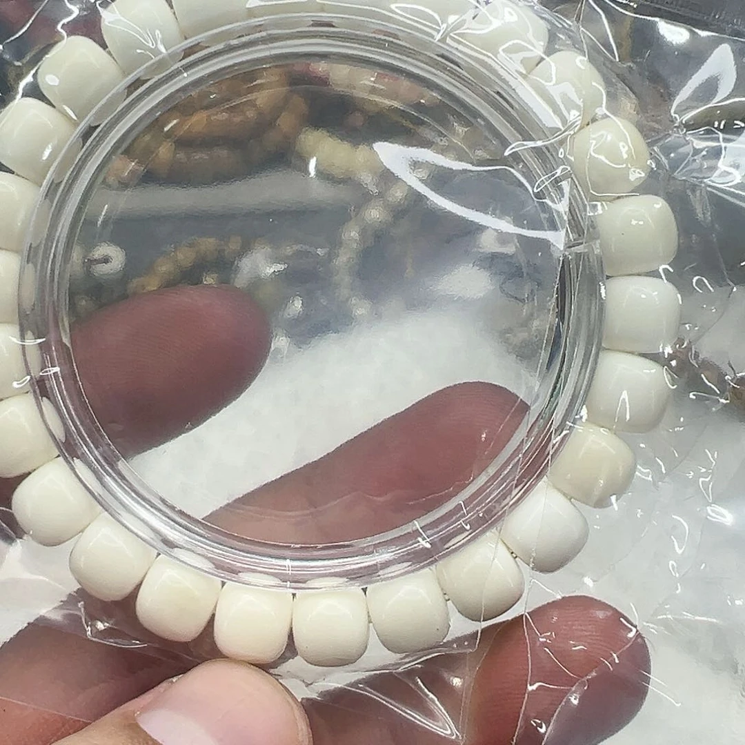 白玉菩提手串119白菩提单圈9×8