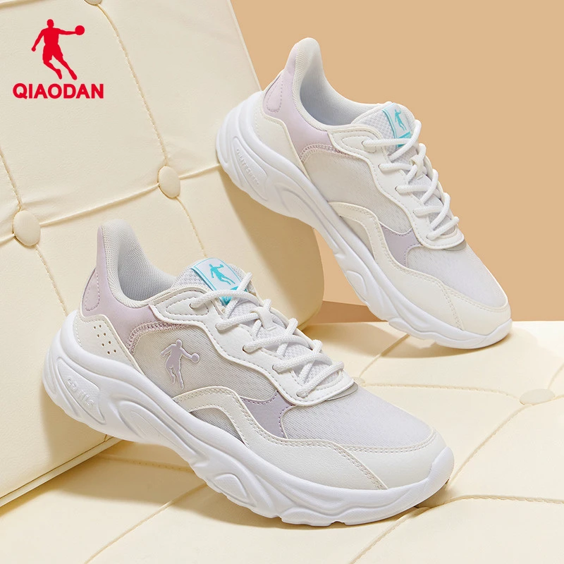 乔丹休闲鞋女2025夏季新款低帮网面透气运动鞋百搭轻便白色女鞋子