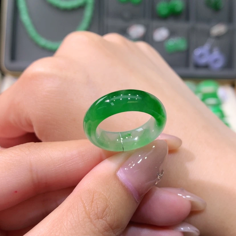 【闪购商品】未镶嵌戒指翡翠10-11号