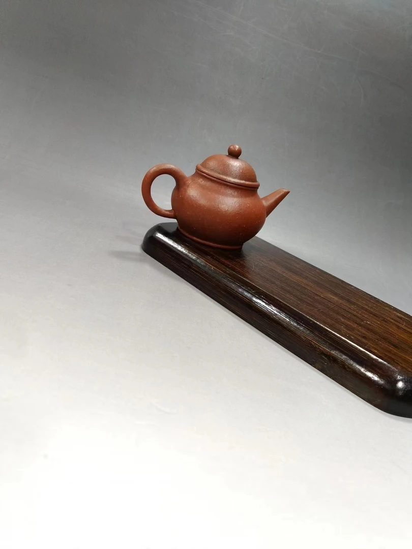 经典设计水平壶茶具收藏120毫升紫砂壶茶壶胡桃木