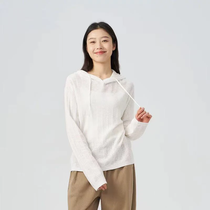 25新品水溶简约修身连帽针织毛衣衫洋气经典洋气女8929