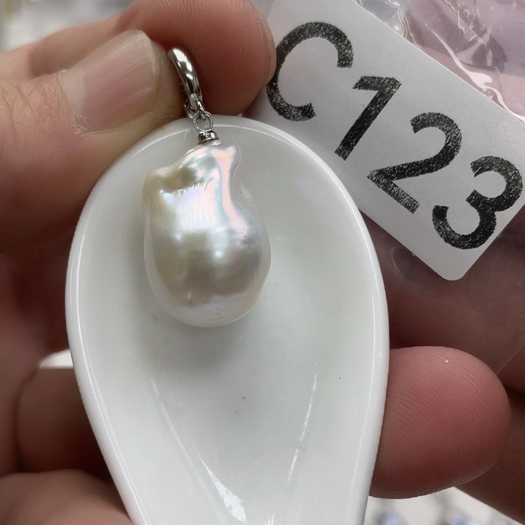 淡水珍珠颈饰银S925镶嵌