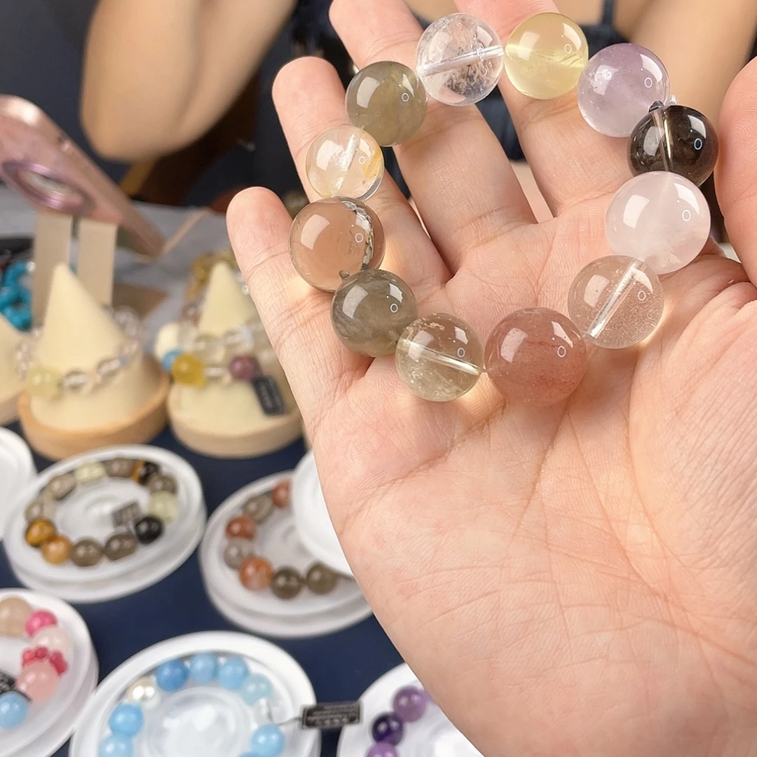 银S925镀金镶嵌手链水晶