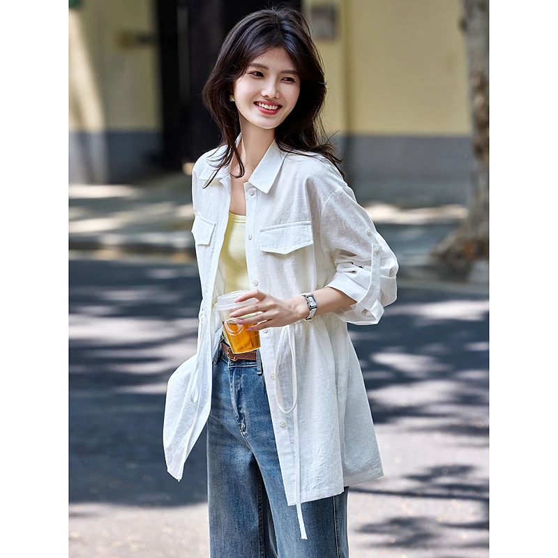 时尚轻薄风衣外套SXFY25031