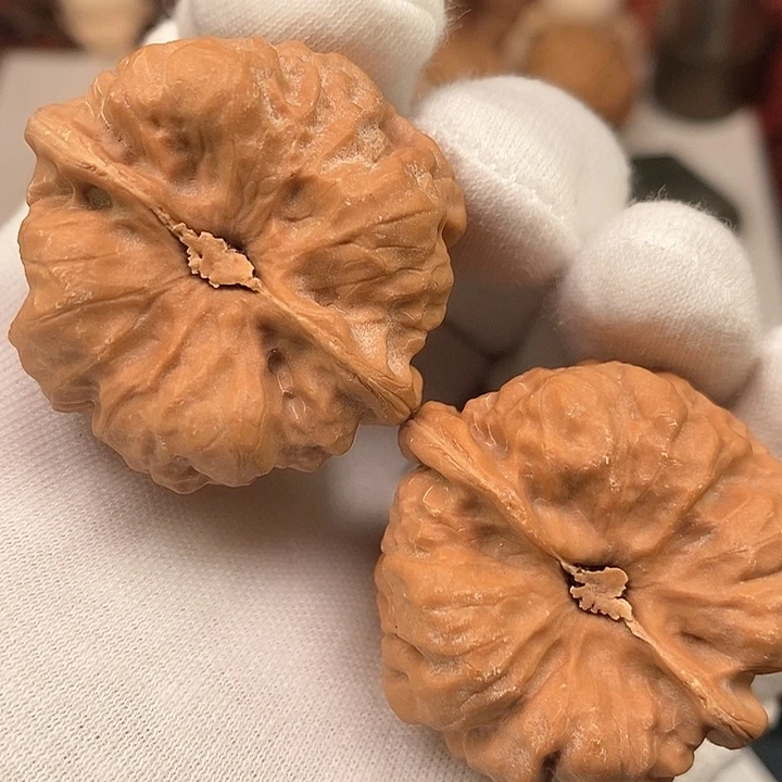 吊坠文玩核桃38全品货头山地红皮小蛤蟆