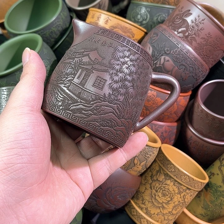 茶杯紫砂全手工紫砂主人杯