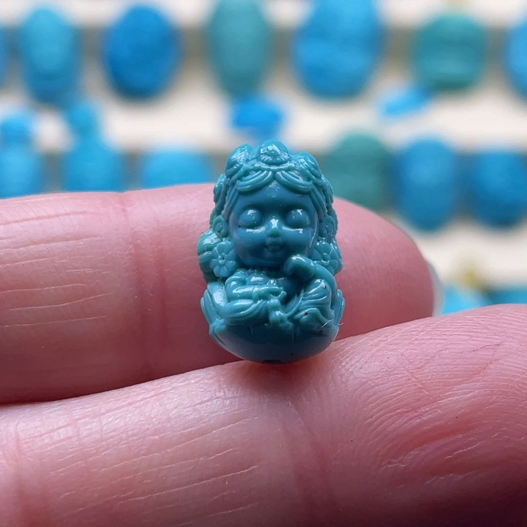 绿松石未镶嵌颈饰卡10-14-8