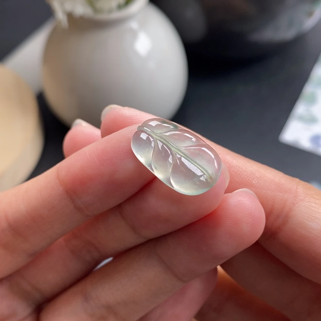 翡翠裸石冰晴叶子