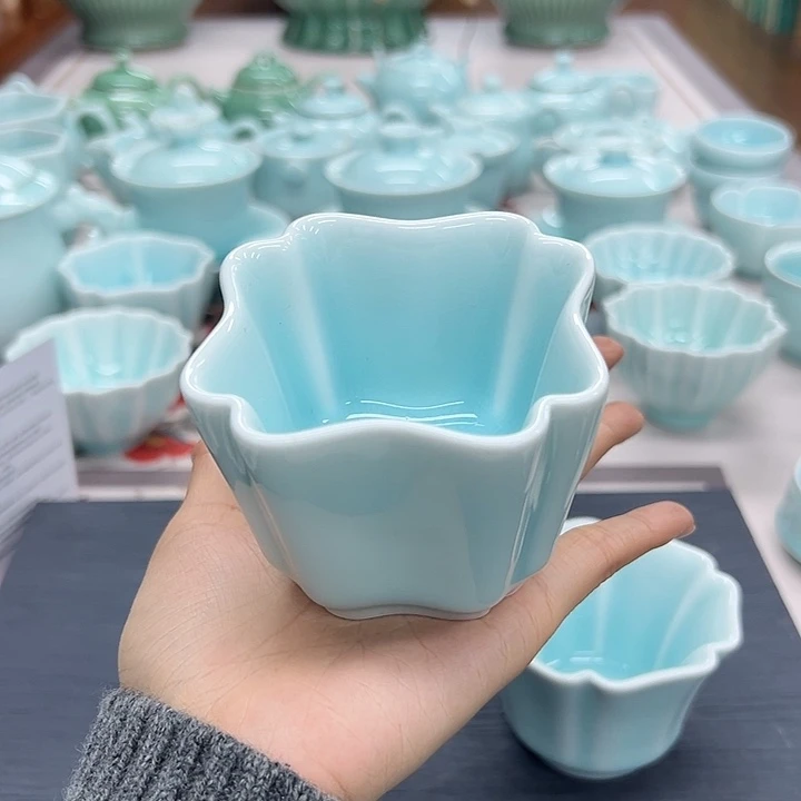 云间青瓷龙泉小米茶器