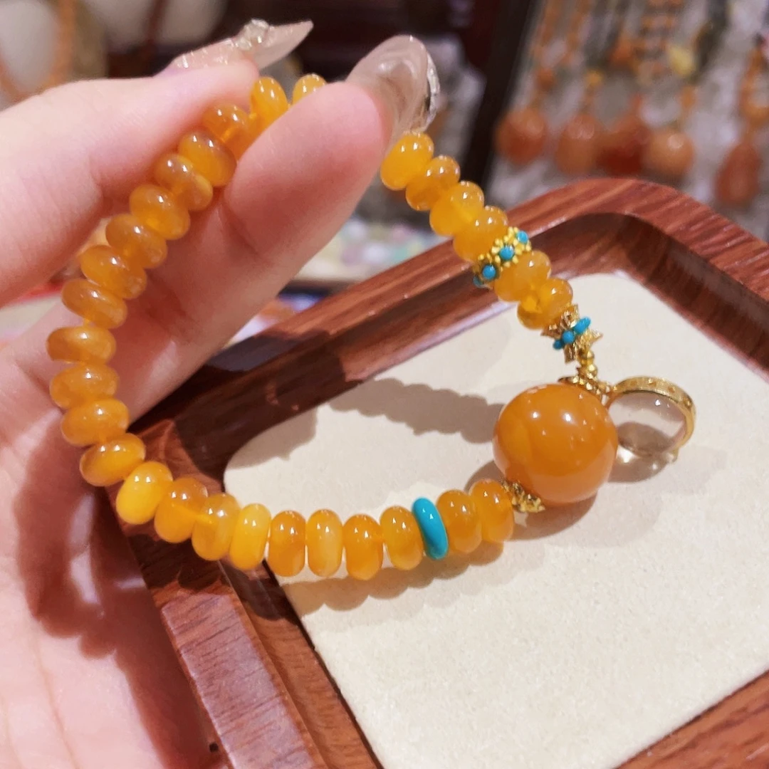 蜜蜡未镶嵌手链手串