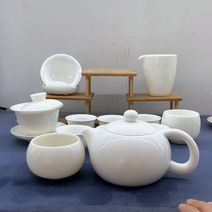 德化白瓷300毫升大壶套装