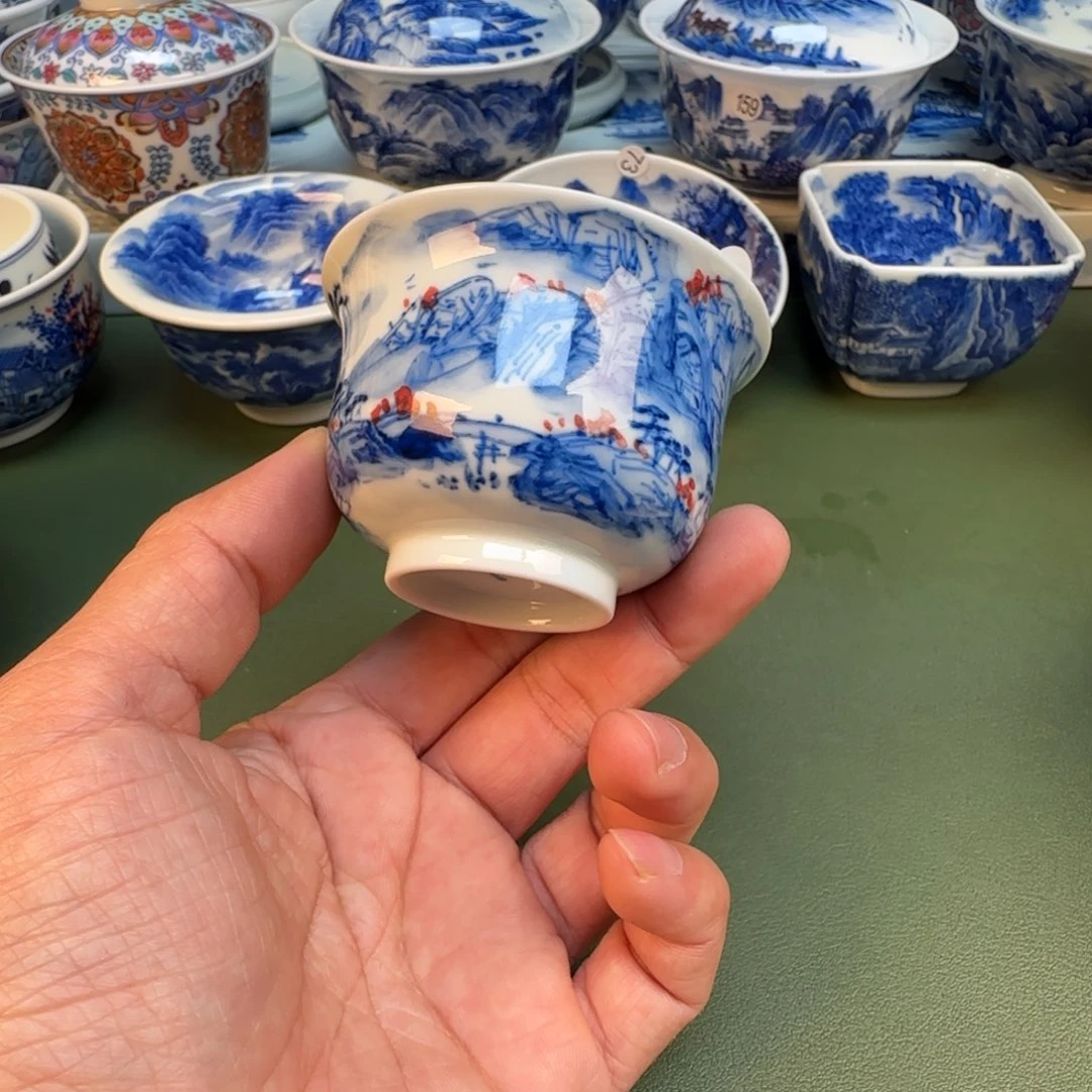纯手工纯手绘茶具石头66