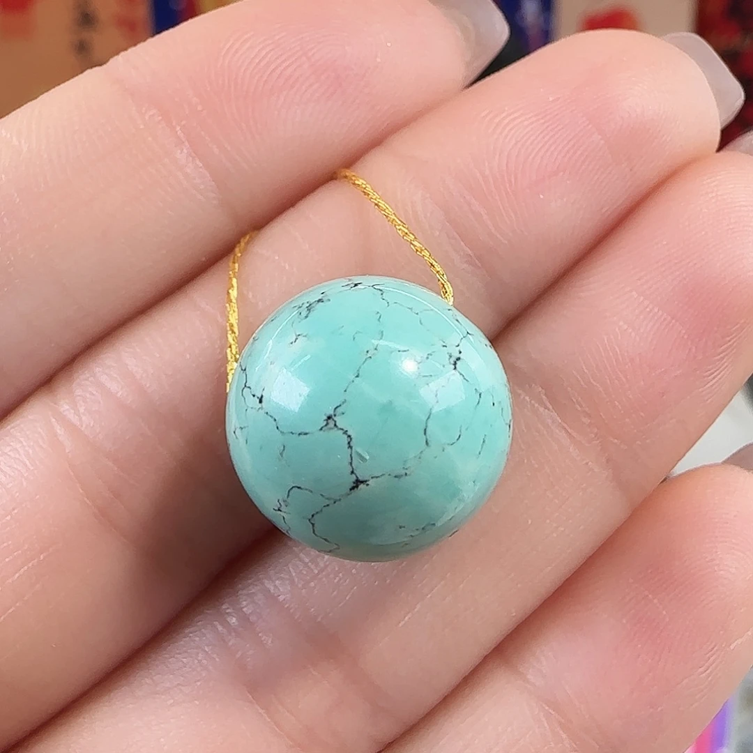 绿松石未镶嵌珠宝奇石15mm+