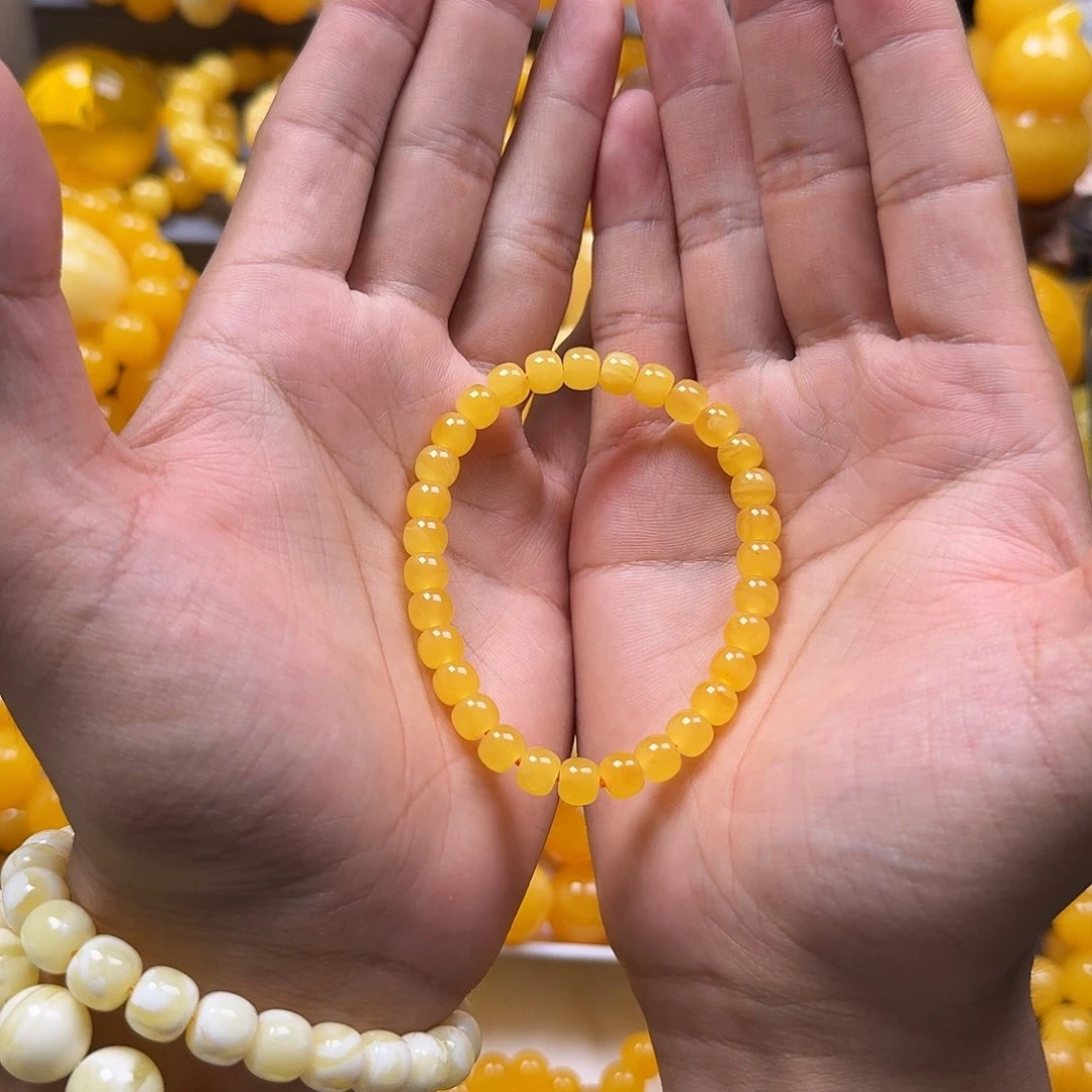 未镶嵌蜜蜡珠宝奇石7mm