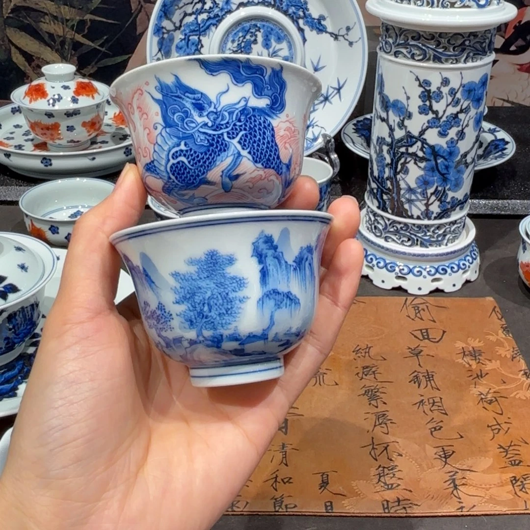 (***吧手工手绘陶瓷茶具
