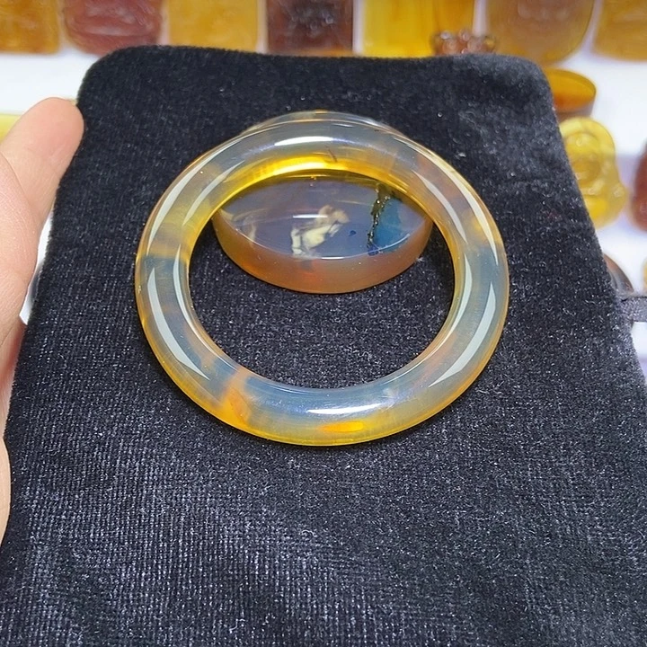 琥珀未镶嵌吊坠(不含链)天然缅甸琥珀金棕飘蜜手镯