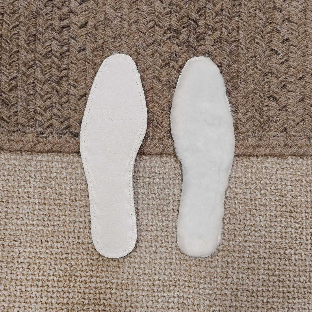 羊毛皮毛一体鞋垫加厚保暖吸汗，4、5号链接配套羊毛垫
