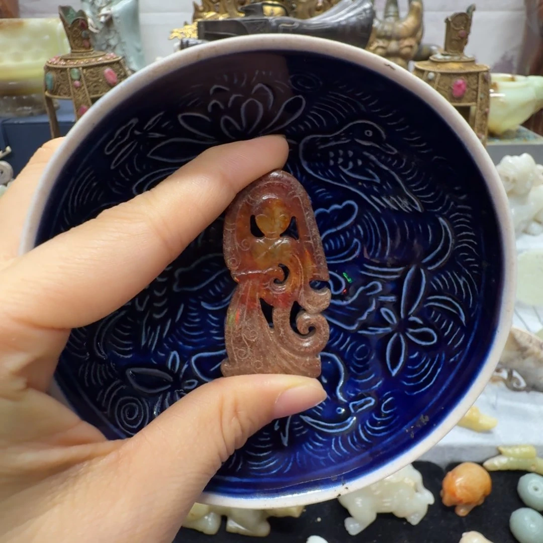 瓷片瓷器瓷器舞人