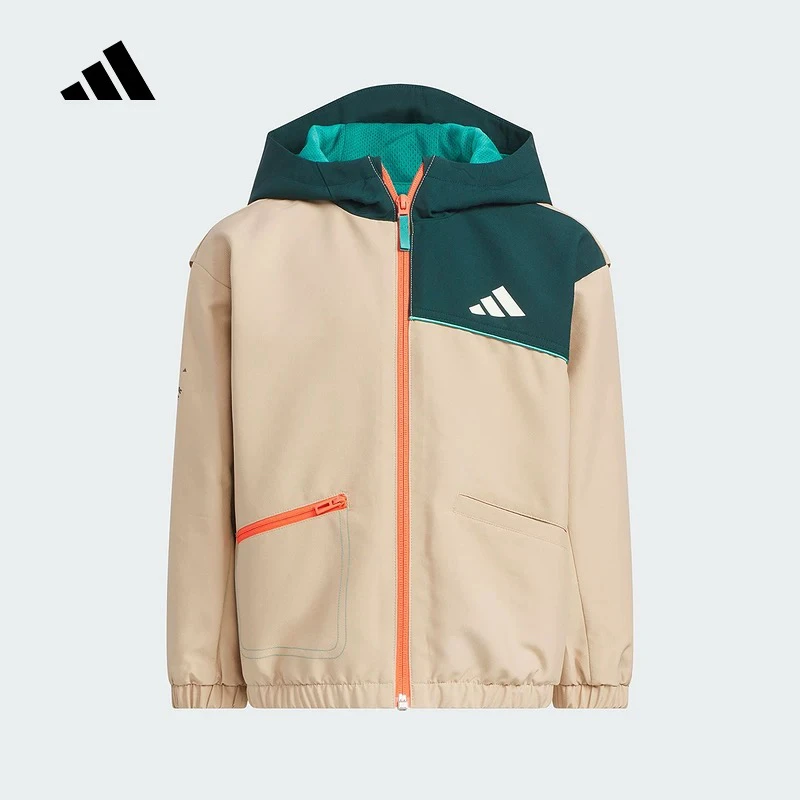阿迪达斯 （adidas）|（新品）2025秋男小童梭织夹克 KC5327