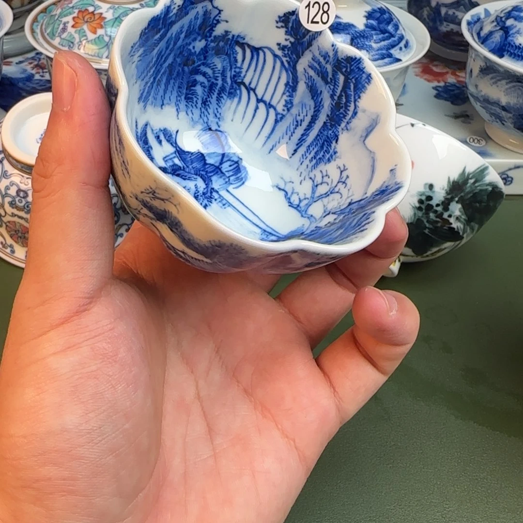 彦祖纯手工手绘茶具128