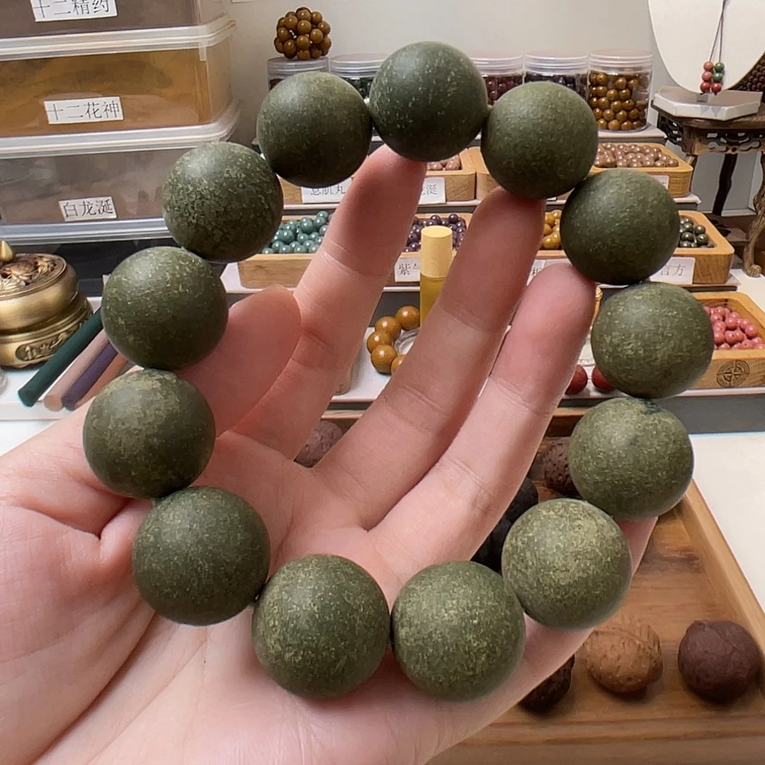 泥塑青竹1.9单圈合香珠