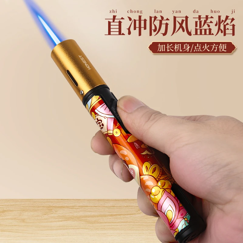 HONEST/百诚百诚长剑蛇年长手柄专用点火器充气打火机