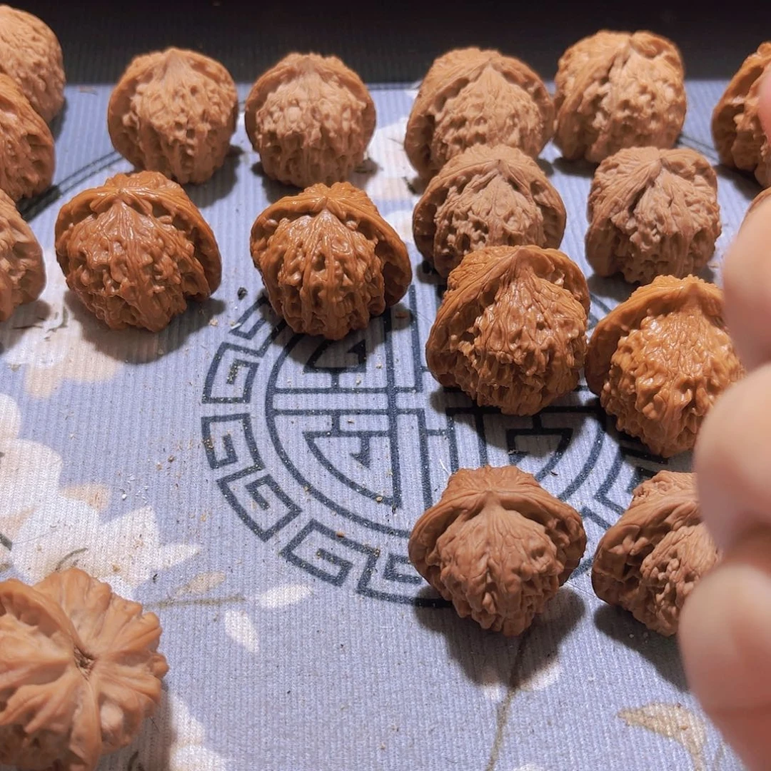 静***情文玩核桃吊坠玉玺四棱