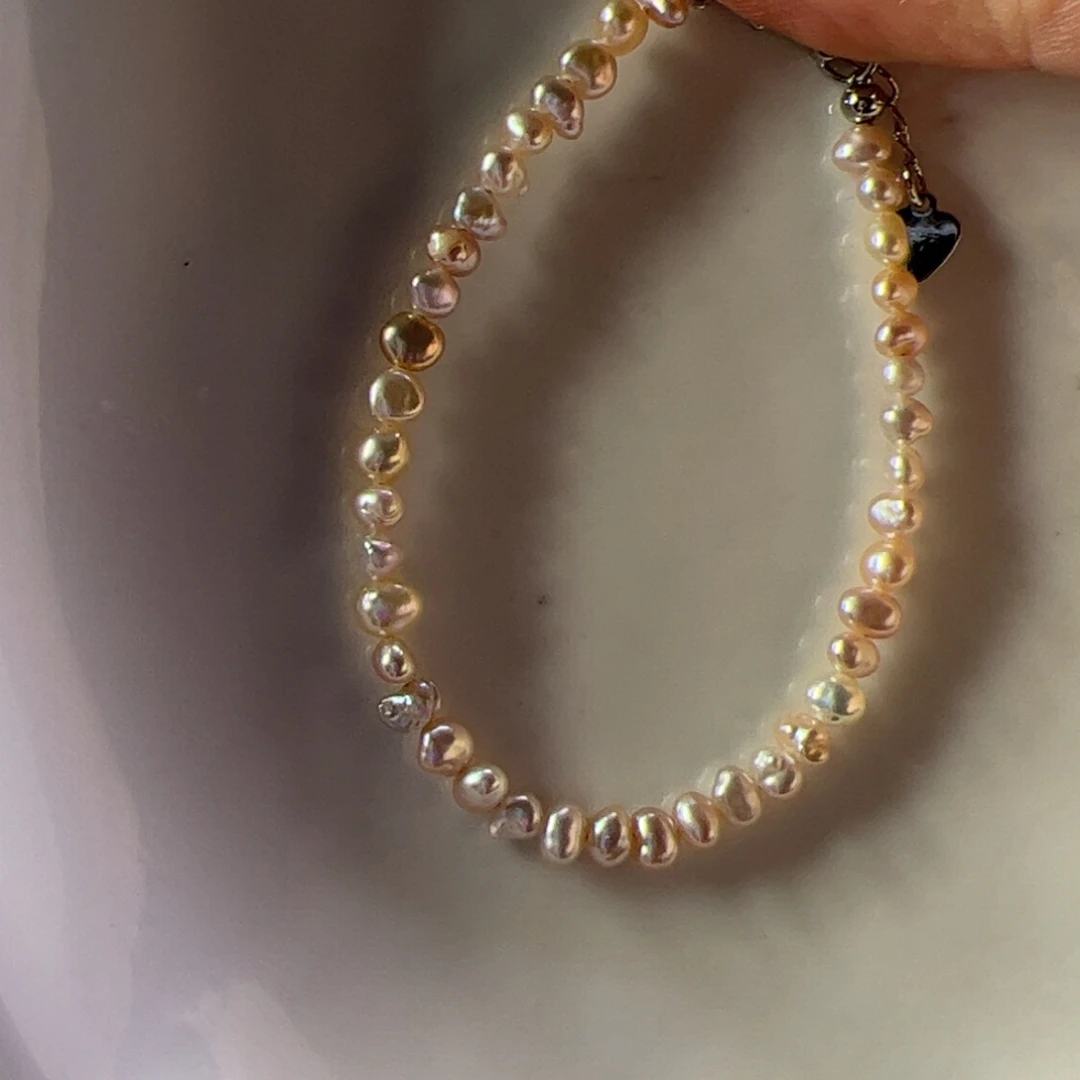 淡水珍珠手绳合金