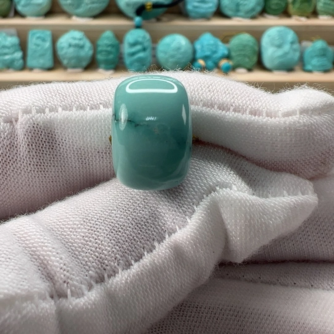 未镶嵌绿松石老型珠14.4x9.6mm